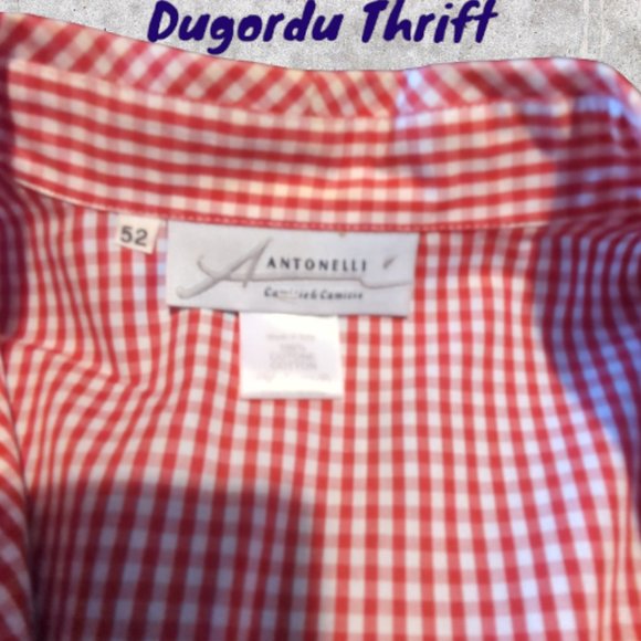 Woman's Size 52 (US Size 16) Antonelli Camicie and Camicie Button Up Italian - Picture 2 of 2